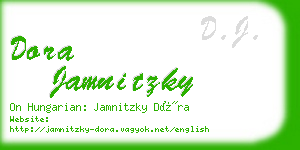 dora jamnitzky business card